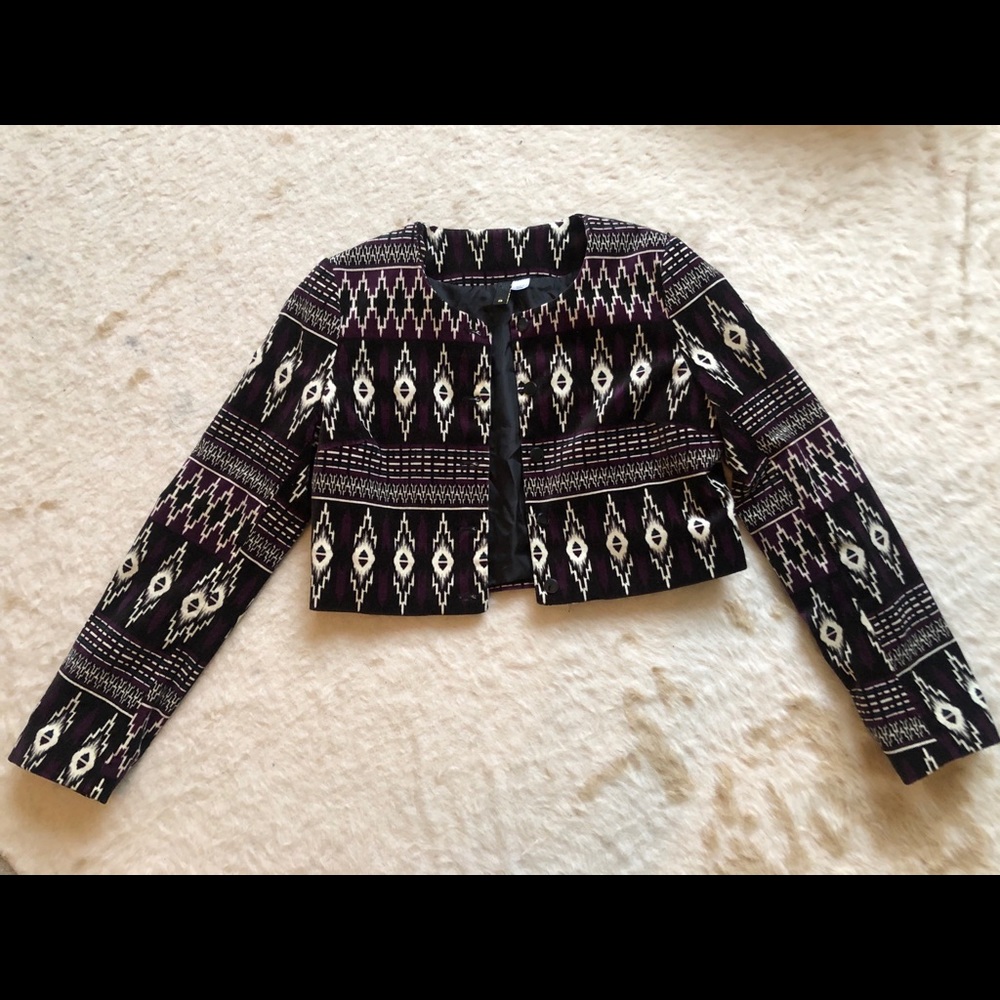 Vintage Velvet Boho Blazer
